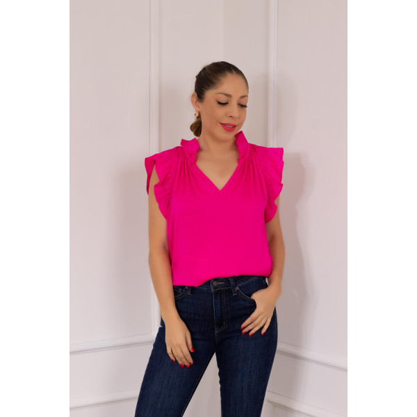 BLUSA FUCSIA TALLA M