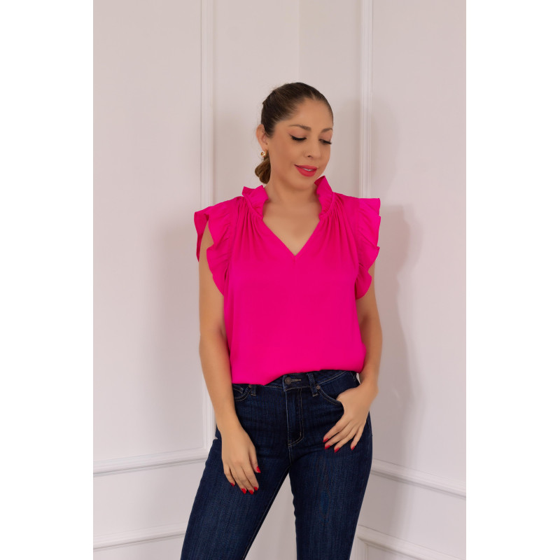 BLUSA FUCSIA TALLA M